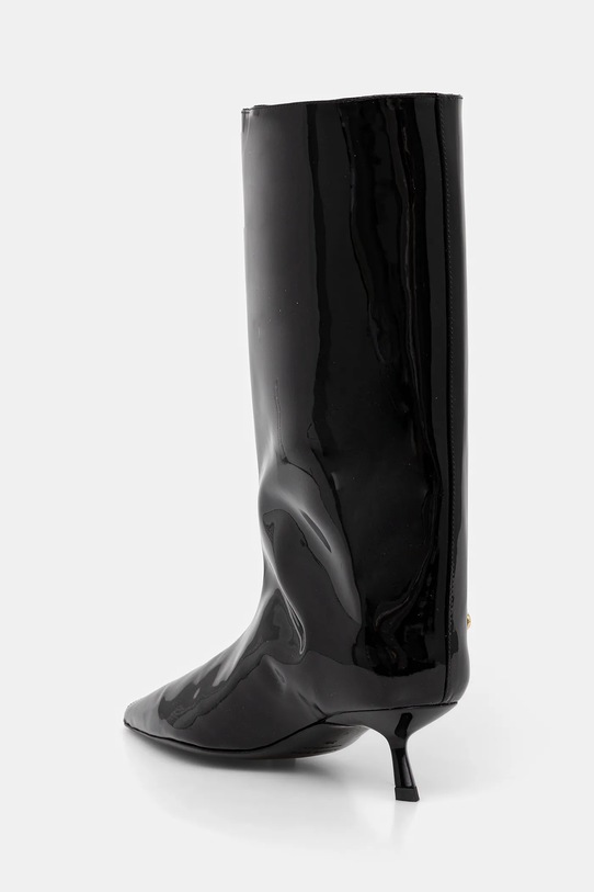 Obuwie Anine Bing kozaki skórzane hilda A.14.11372 czarny