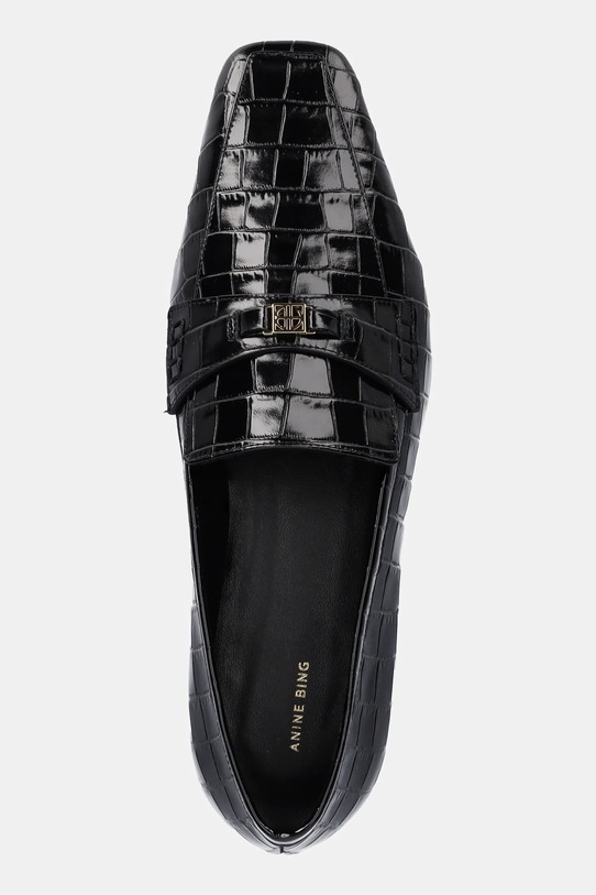 Anine Bing mocasini de piele freya negru A.14.11483