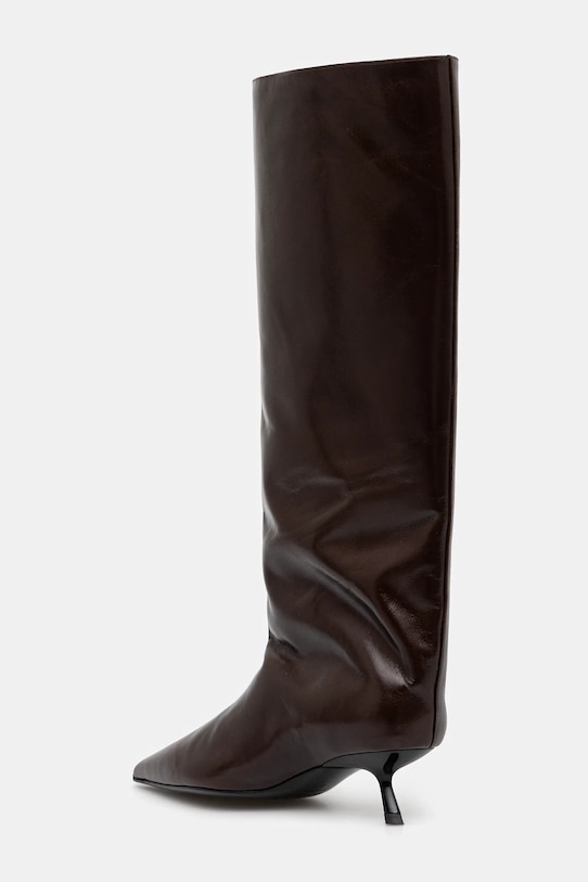 Încălțăminte Anine Bing ghete de piele tall hilda A.14.11484 maro