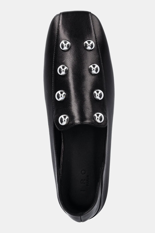 IRO mokasyny skórzane Cloclo Studs czarny WM70CLOCLOST.BLA01