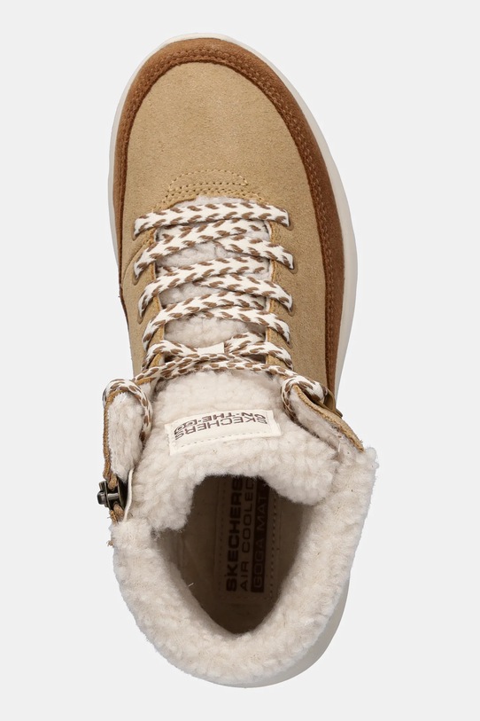 Skechers botki zamszowe GLACIAL ULTRA - AUTUMN DAYS brązowy 144206