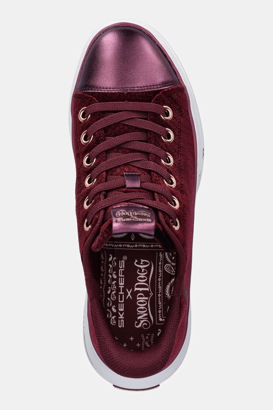 Skechers teniși SNOOP ONE - VELVET SNOOP burgundia 186037