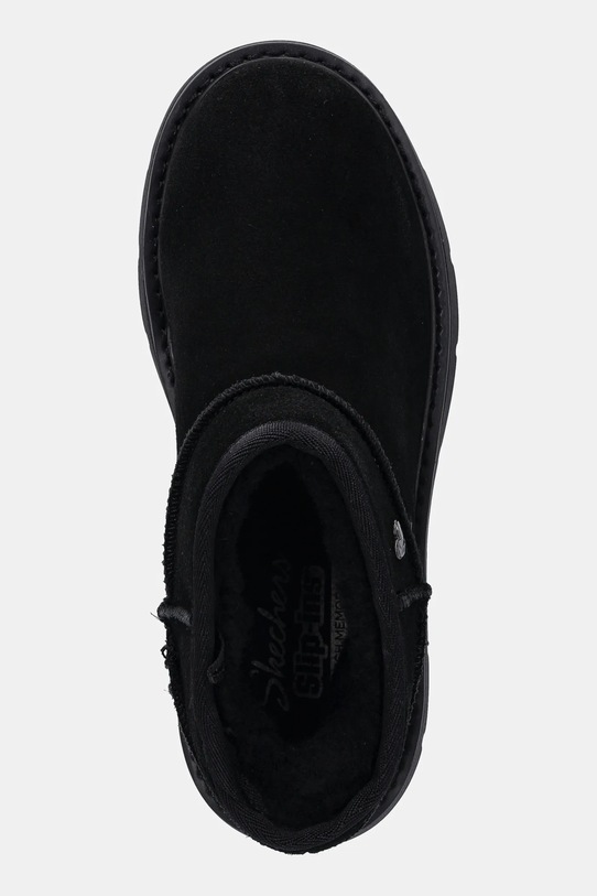 Skechers śniegowce zamszowe KEEPSAKES COZY - COZY MINI czarny 167848