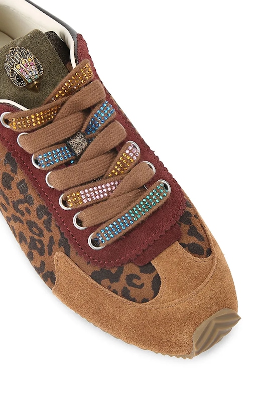 Boty Semišové tenisky Kurt Geiger London Islington Sneaker 4396035289 hnědá