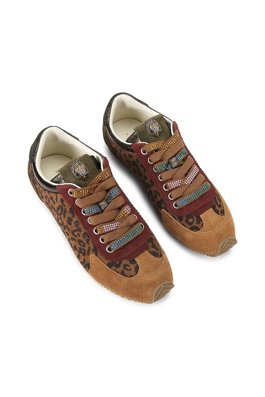 Kurt Geiger London sneakersy zamszowe Islington Sneaker 4396035289 czarny AW25
