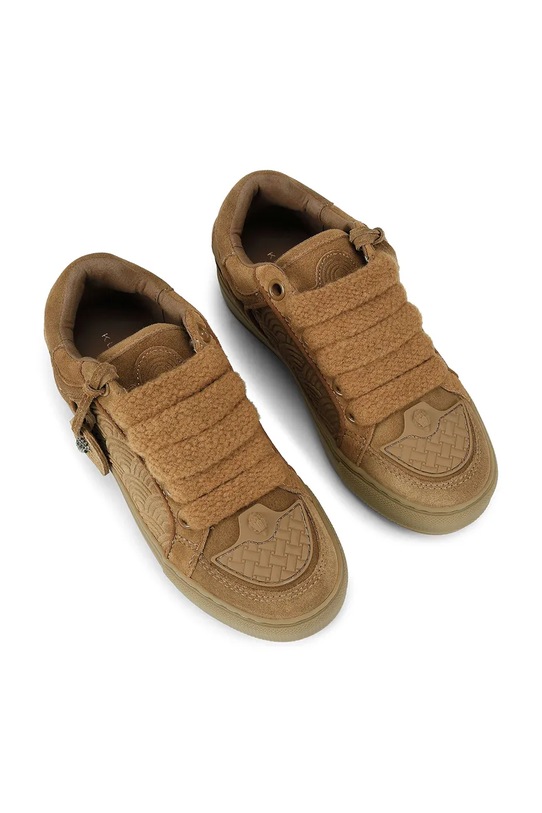 Tenisice od brušene kože Kurt Geiger London Southbank Tag 493348209 smeđa AW25