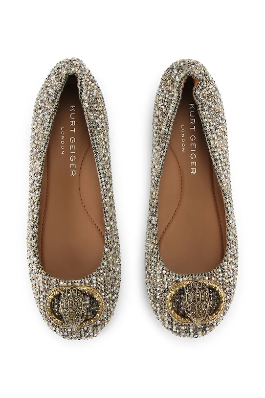 Kurt Geiger London baleriny Chelsea Ballerina 5000643609 złoty AW25