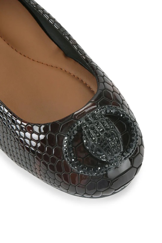 Obuwie Kurt Geiger London baleriny skórzane Chelsea Ballerina 5000603719 czarny