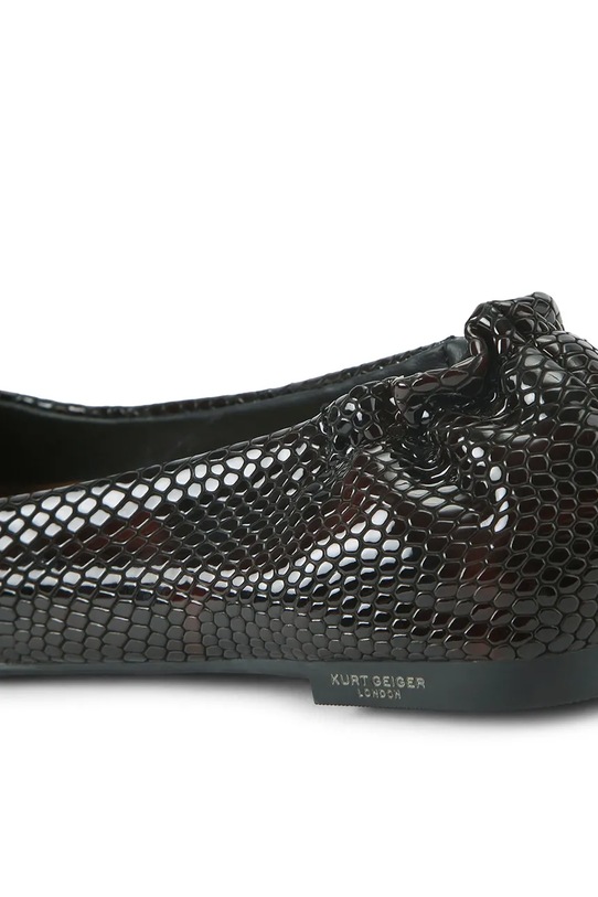 Kurt Geiger London baleriny skórzane Chelsea Ballerina 5000603719 czarny