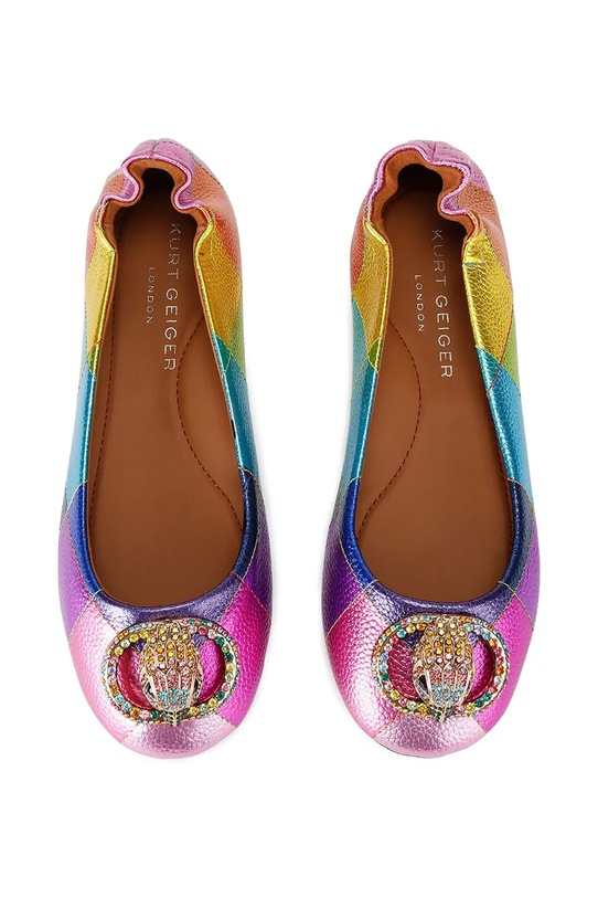 Kurt Geiger London baleriny skórzane Chelsea Ballerina 5000669109 multicolor AW25
