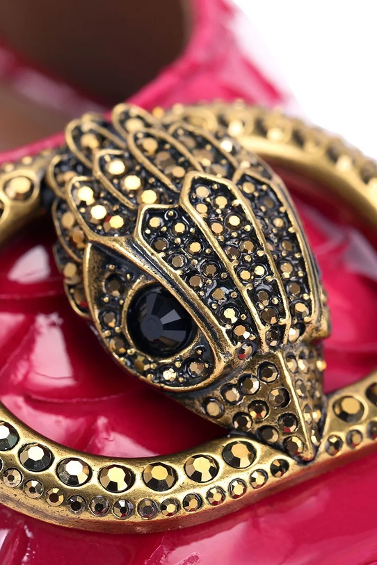 Usnjeni salonarji Kurt Geiger London Chelsea Block Slingback 3415058719 roza