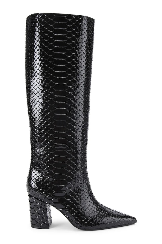 Kurt Geiger London kozaki skórzane Regent Point Knee Boot nieocieplane czarny 5026500719