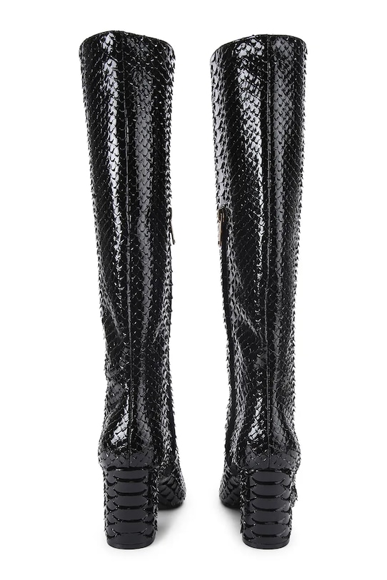 Obuwie Kurt Geiger London kozaki skórzane Regent Point Knee Boot 5026500719 czarny