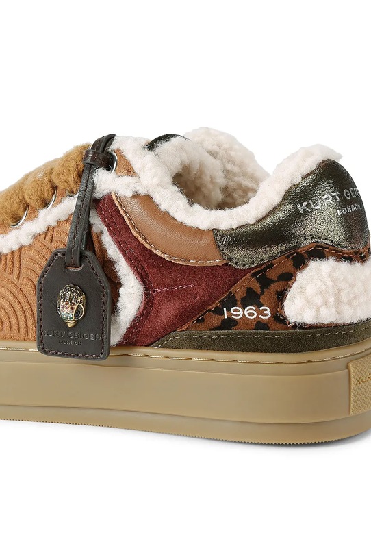 Kurt Geiger London sneakersy zamszowe Southbank Tag brązowy 493339209
