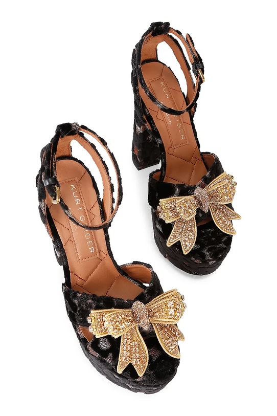 Kurt Geiger London sandały Bow Platfrom Sandal 5028135689 brązowy AW25