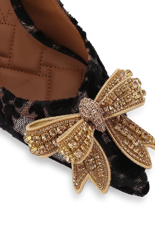 Obuwie Kurt Geiger London szpilki Belgravia Bow High Sling 4984935689 brązowy