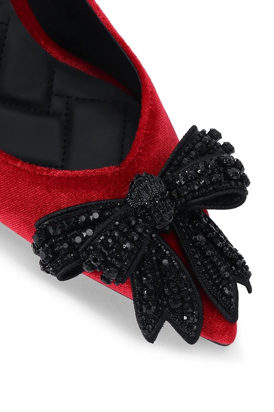 Obuwie Kurt Geiger London szpilki Belgravia Bow High Sling 4984950789 czerwony