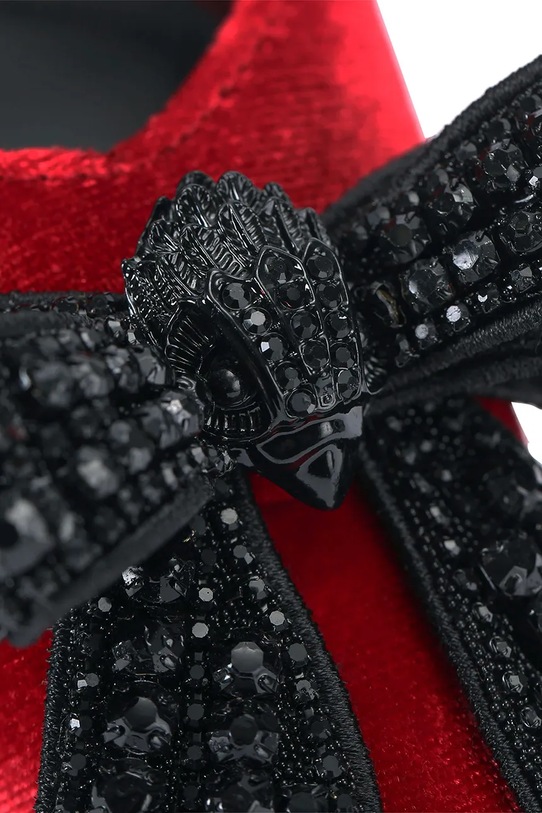 Kurt Geiger London pantofi cu toc Belgravia Bow High Sling rosu 4984950789