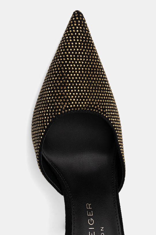 Kurt Geiger London pantofi cu toc Mayfair Point Ankle Strap negru 4989405609