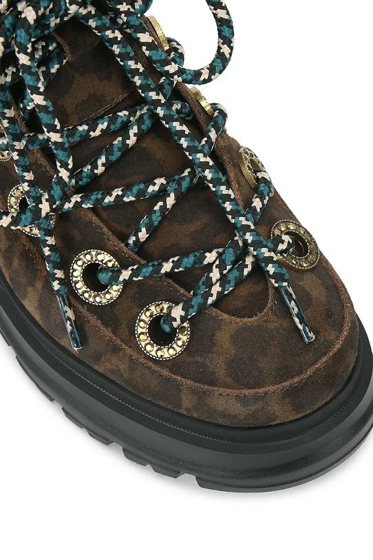 Obuwie Kurt Geiger London botki zamszowe Kensington Hiker 4991835289 brązowy