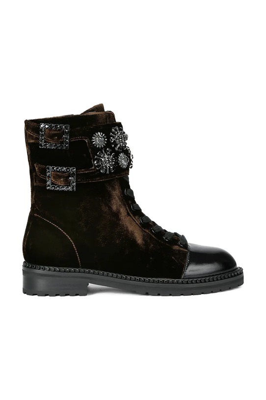 Kurt Geiger London workery Stoop Combat Boot płaski brązowy 4995235789