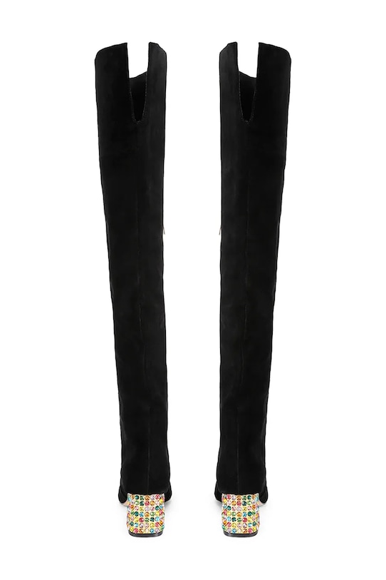 Obuwie Kurt Geiger London kozaki zamszowe Chelsea Block Otk Boot 5003300209 czarny