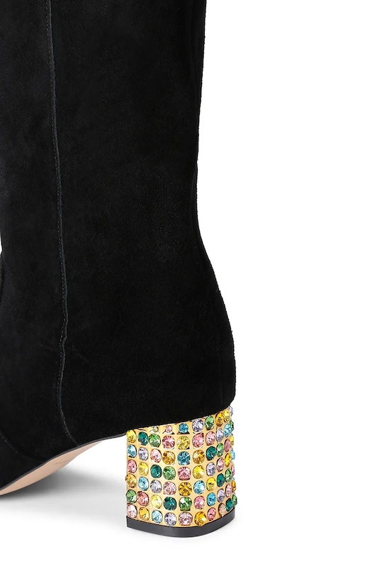 Kurt Geiger London kozaki zamszowe Chelsea Block Otk Boot czarny 5003300209