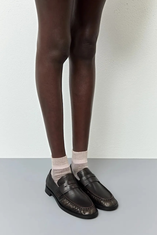 Boty Kožené mokasíny Miista Zita E8.3905 hnědá