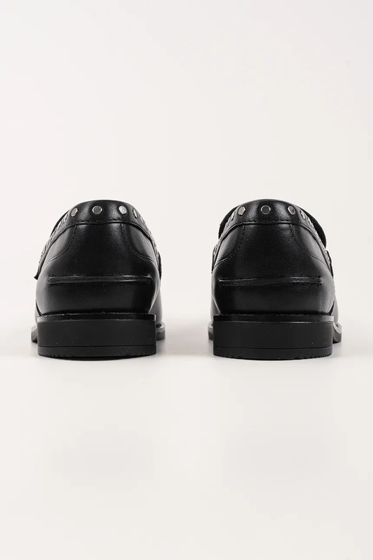 Obuwie Karl Lagerfeld mokasyny skórzane MIA KL42125S.00S czarny