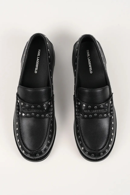 Karl Lagerfeld mokasyny skórzane MIA czarny KL42125S.00S