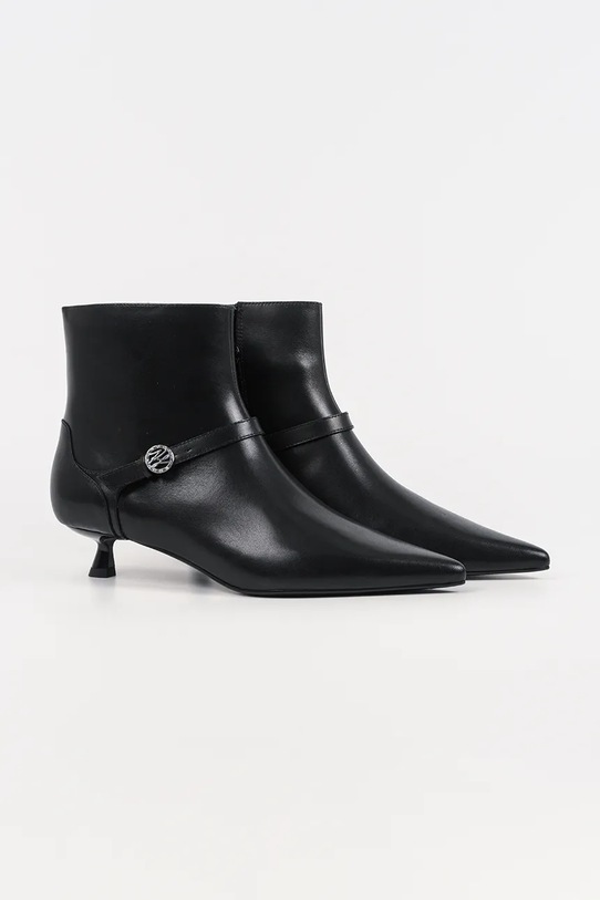 Karl Lagerfeld botki skórzane PASHA KL30168.000 czarny AW25