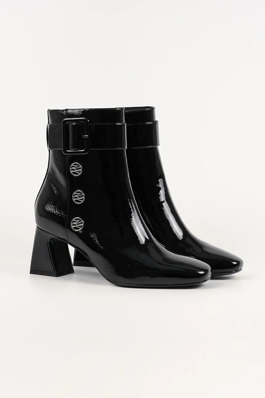 Karl Lagerfeld botki skórzane BEATA KL31455A.100 czarny AW25