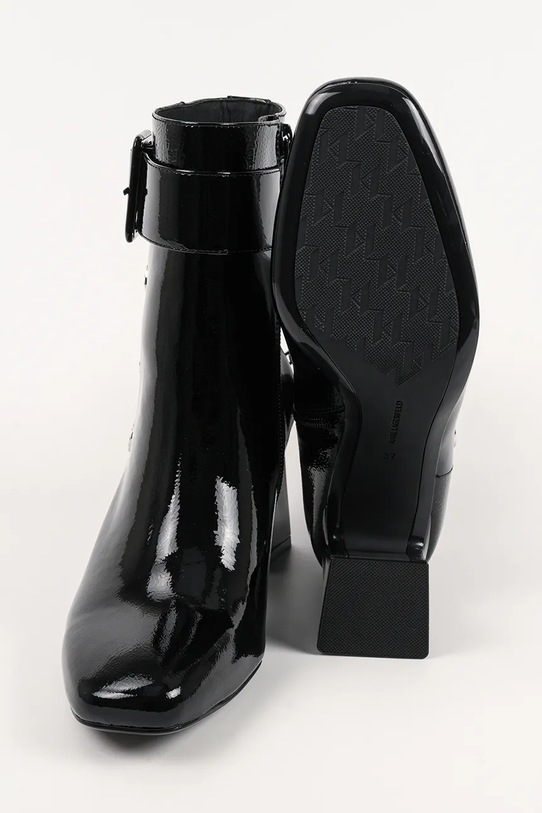 Karl Lagerfeld botki skórzane BEATA KL31455A.100 czarny