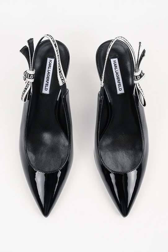 Karl Lagerfeld stilettos de piele SIENNA negru KL32708A.1BP