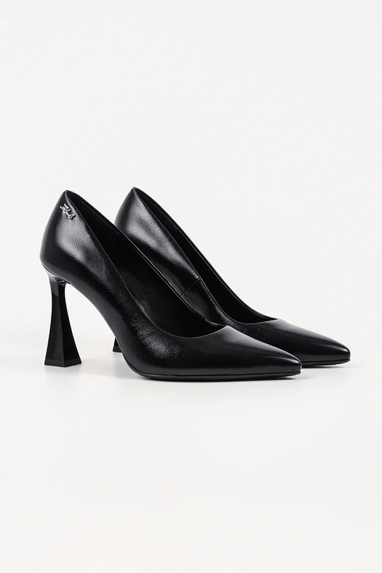 Karl Lagerfeld szpilki skórzane DEBUTANTE KL32011.100 czarny AW25