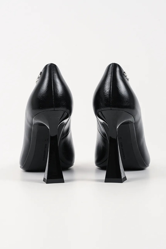 Obuwie Karl Lagerfeld szpilki skórzane DEBUTANTE KL32011.100 czarny