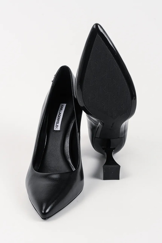 Karl Lagerfeld szpilki skórzane DEBUTANTE KL32011.100 czarny