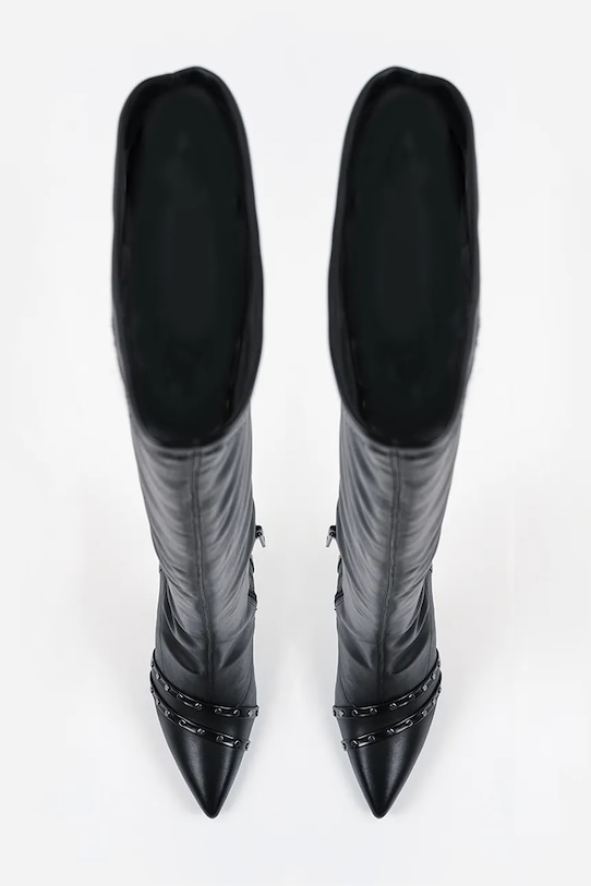 Vysoké čižmy Karl Lagerfeld SARABANDE čierna KL30987.F0X