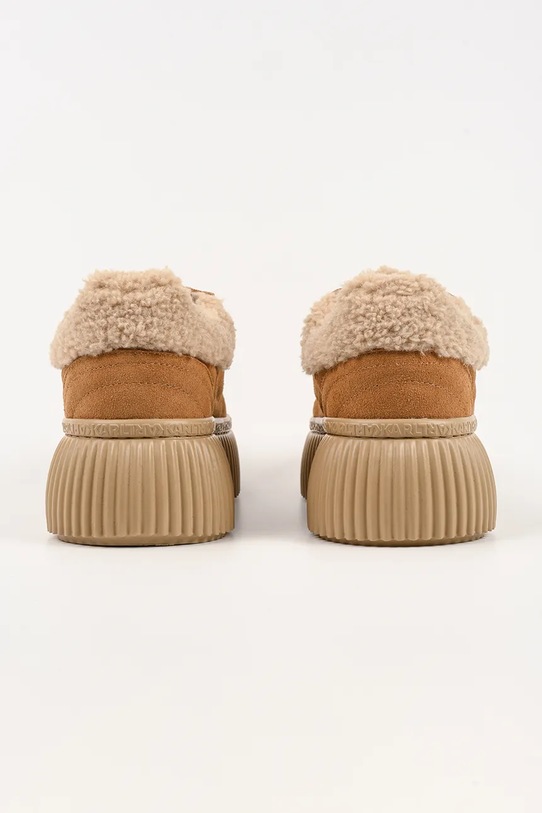 Παπούτσια Σουέτ αθλητικά παπούτσια Karl Lagerfeld KREEPER LO KL42312.5T2 καφέ