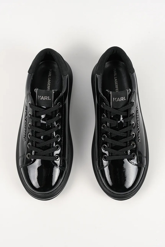 Karl Lagerfeld sneakersy skórzane KAPRI czarny KL62525S.1BP