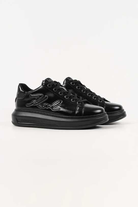 Δερμάτινα αθλητικά παπούτσια Karl Lagerfeld KAPRI KL62511S.100 μαύρο AW25