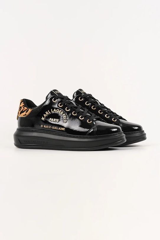Karl Lagerfeld sneakersy skórzane KAPRI KL62539J.100 czarny AW25