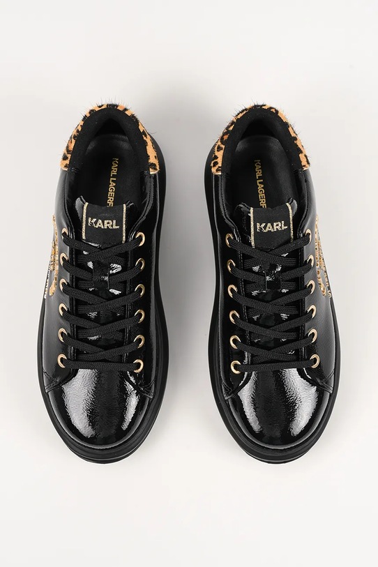 Karl Lagerfeld sneakersy skórzane KAPRI czarny KL62539J.100