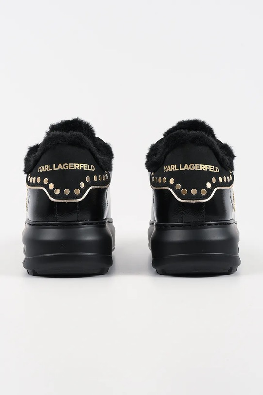Obuwie Karl Lagerfeld sneakersy skórzane KAPRI LUG KL67511.10G czarny
