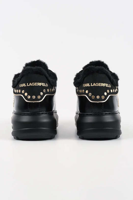 Obuwie Karl Lagerfeld sneakersy skórzane KAPRI LUG KL67511.10G czarny