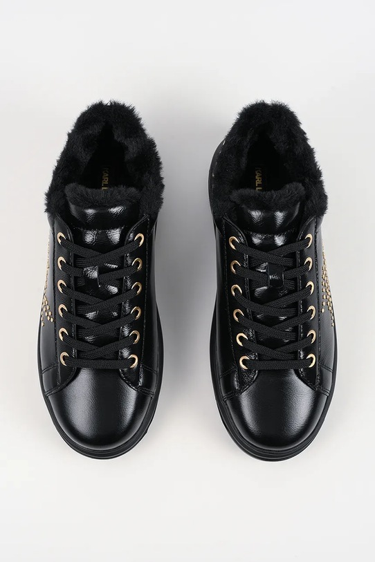 Karl Lagerfeld sneakersy skórzane KAPRI LUG czarny KL67511.10G