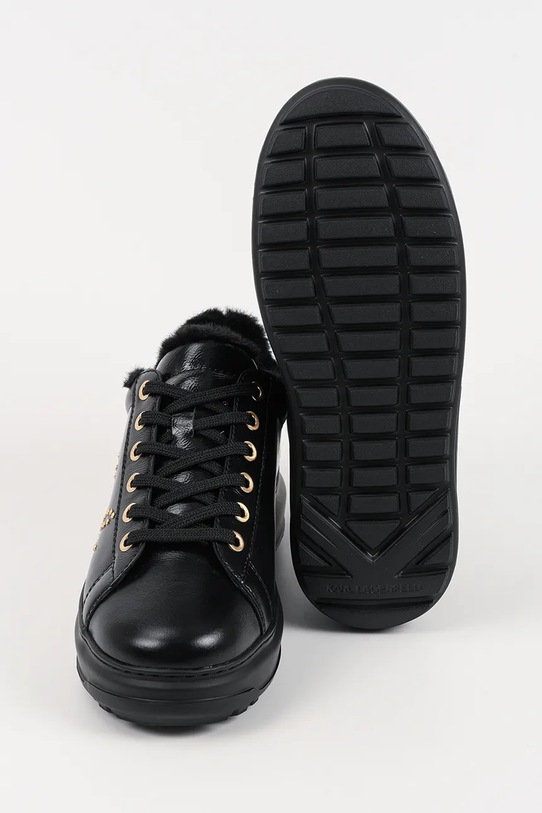 Karl Lagerfeld sneakersy skórzane KAPRI LUG KL67511.10G czarny