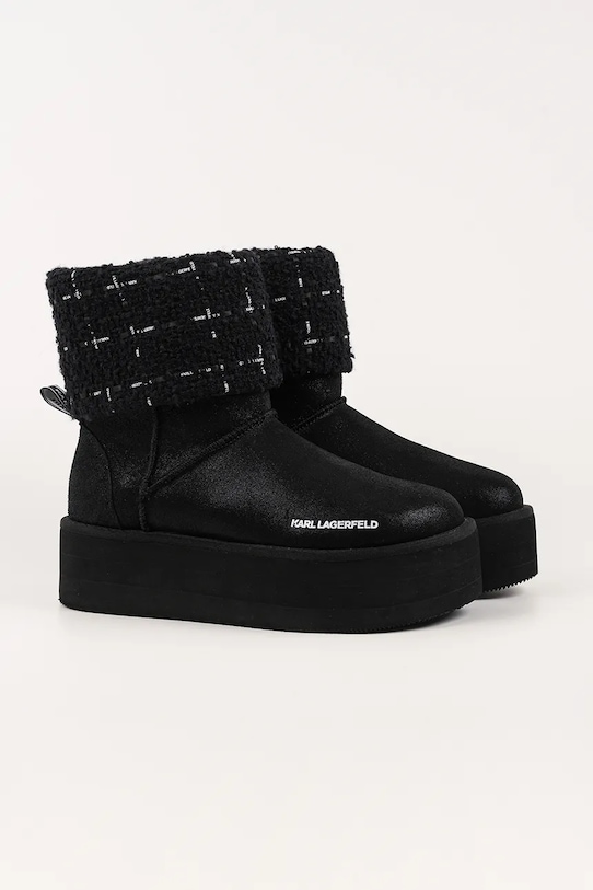 Karl Lagerfeld cizme de iarnă THERMO KL48552.707 negru NC25