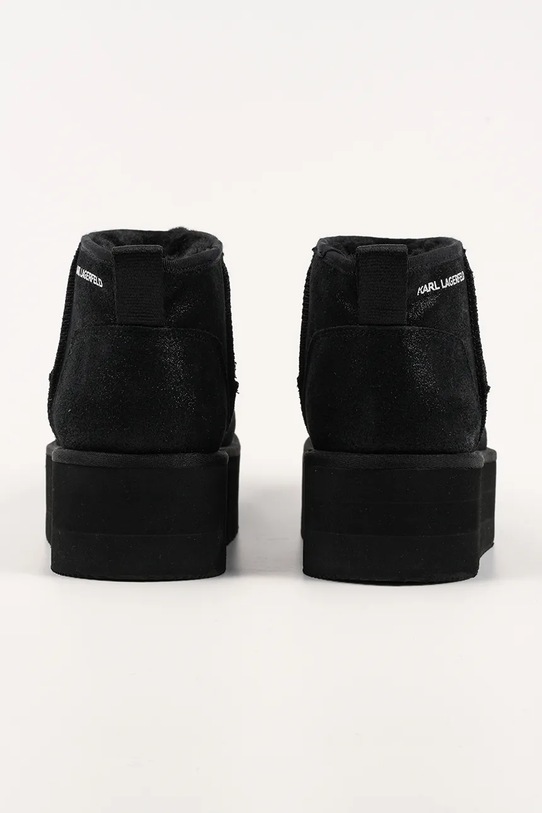 Obuwie Karl Lagerfeld śniegowce zamszowe THERMO KL48523.5S0 czarny
