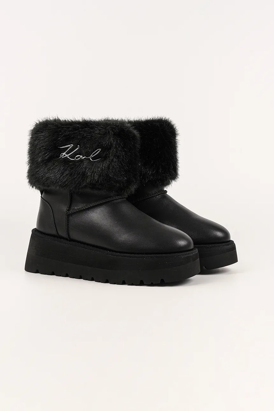 Karl Lagerfeld śniegowce SKYLAR KL48655.400 czarny NC25